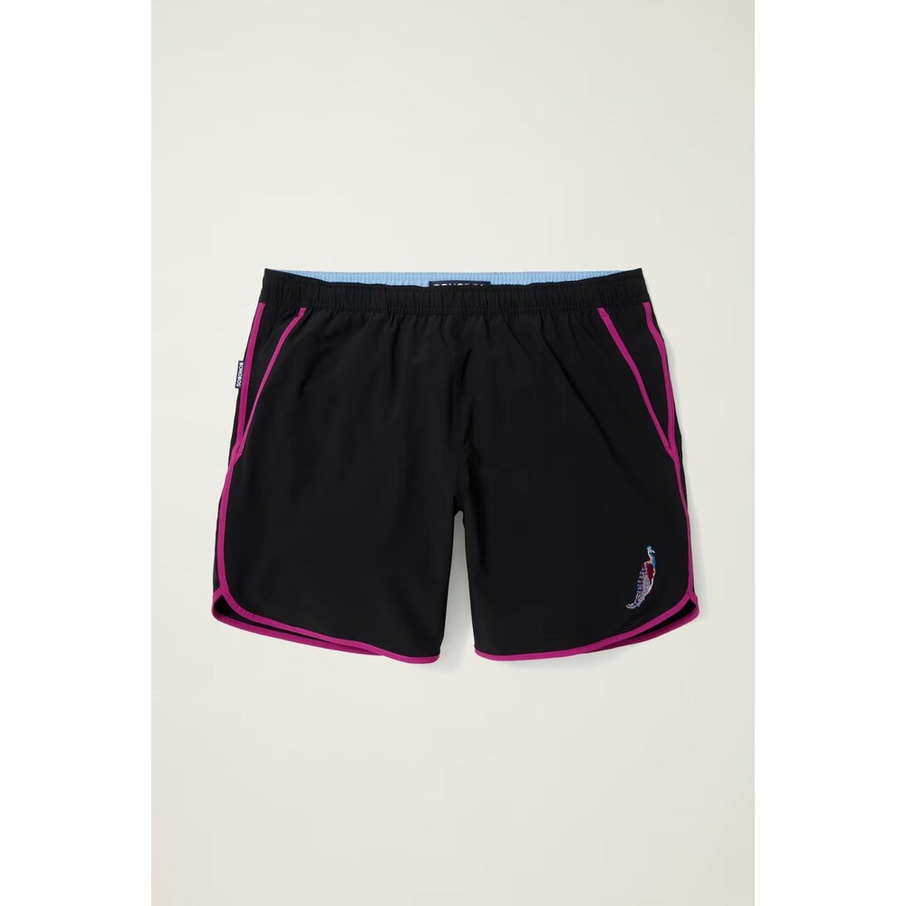 Bonobos Throwback Swim Trunks Men's Shorts Peacock Embroidered Pocket XXL 255911